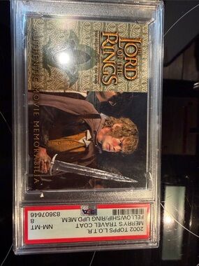 Topps Green and Gold Bilbo Baggins Authentic Movie Memorabilia Card